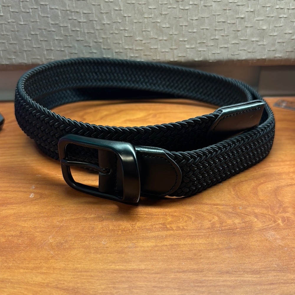 Braided black belt